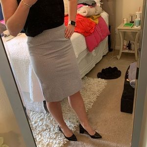 J Crew (2) Seersucker Pencil Skirt